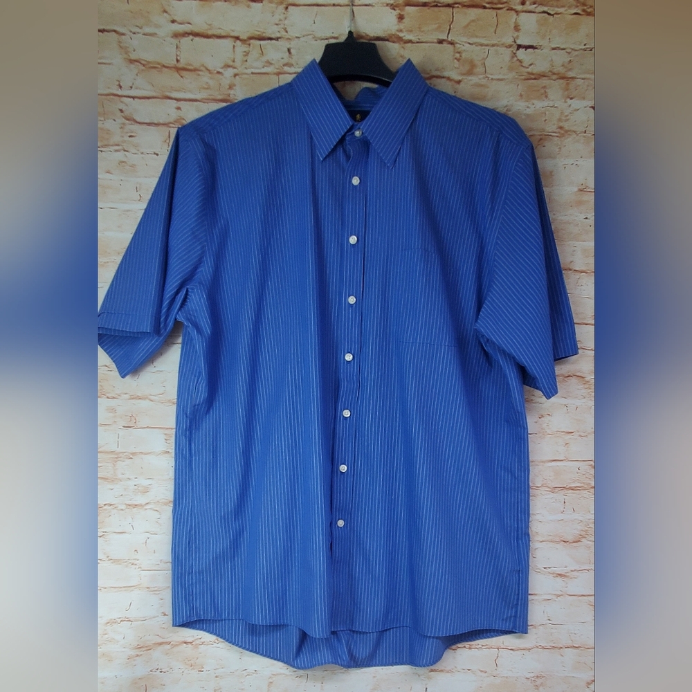 Stafford Men's Button-Up Dress Shirt Size 17 1/2